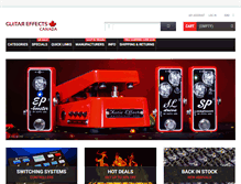 Tablet Screenshot of guitareffectscanada.com